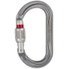 Mousqueton OK Screw Lock par Petzl : ovale en aluminium � verrouillage manuel