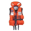Gilet de Sauvetage Mousse Typhon Navy 150N avec lampe par Plastimo, Orange - 30-50 kg - Taille S