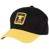 Couleur : Noir Casquette Trapper en Coton par Guy Cotten, Noir/Jaune