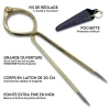Compas Pointe S�che Lyre 20 cm en laiton, id�al pour une utilisation d'une main en mer