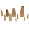 Jeu de 9 pinoches coniques en bois grands mod�les