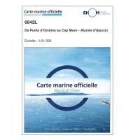 Carte marine 6942L du Shom - De Punta d'Orchina au Cap Muro - Abords d'Ajaccio
