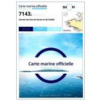 Carte marine 7143L du Shom - Abords des Iles de Houat et de Ho�dic