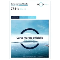 Carte marine 7341L du Shom - Abords de Granville