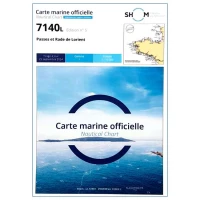 Carte marine 7140L du Shom - Passes et Rade de Lorient