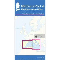 Carte marine NV Pilot 4 -  M�diterran�e Ouest - De Gibraltar � la Sicile - Mer Adriatique