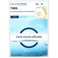 Carte marine 7402L du Shom - De Saint-Jean-de-Monts aux Sables-d'Olonne
