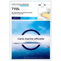 Carte marine 7155L du Shom - Du Cap Fr�hel � la Pointe du Grouin - Approches de Saint-Malo