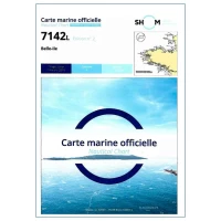 Carte marine 7142L du Shom - Belle �le