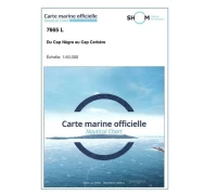 Carte marine 7665L du Shom - Du Cap N�gre au Cap Cerb�re