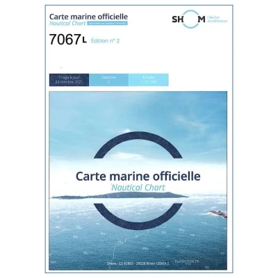 Carte marine 7067L du Shom - De La chauss� de Sein � Belle-�le - Shom