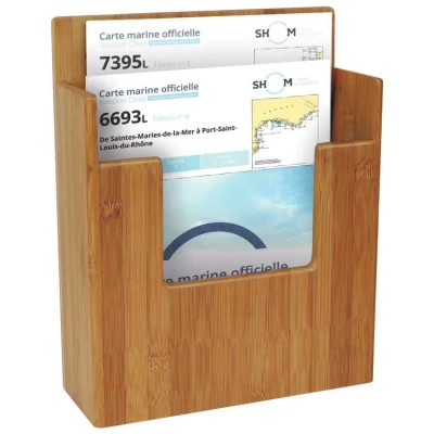 Support bambou pour cartes de navigation par Bamboo Marine System - Bamboo Marine