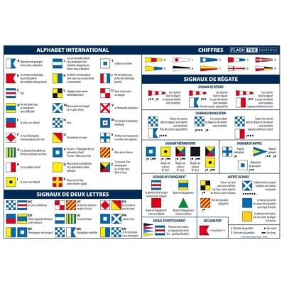 Code marin adh�sif A5 Pavillons Maritimes et R�gates - FlashTide