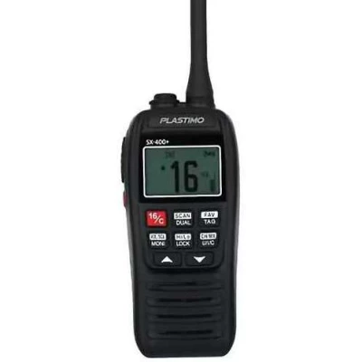 VHF portable SX-400+ 5W, longue port�e, USB-C, 12 h d�autonomie - Plastimo