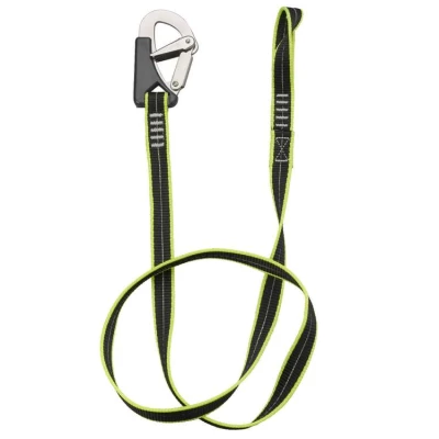 Longe plate 1 mousqueton inox double s�curit� de 1m50 par Plastimo - Plastimo