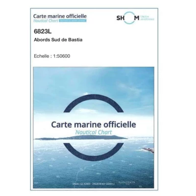 Carte marine 6823L du Shom - Abords Sud de Bastia - Shom