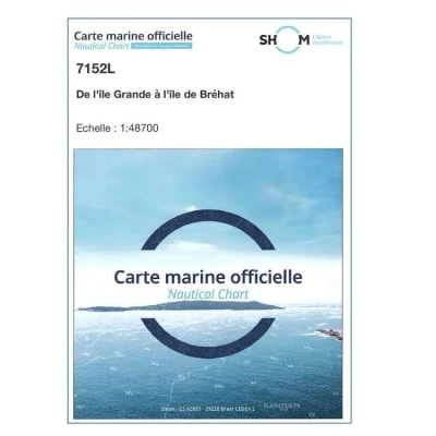 Carte marine 7152L du Shom - De l'�le Grande � l'�le de Br�hat - Shom