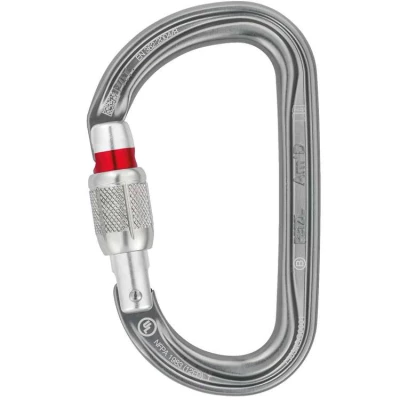 Mousqueton AM'D Screw-Lock par Petzl : aluminium � verrouillage manuel haute r�sistance - Petzl