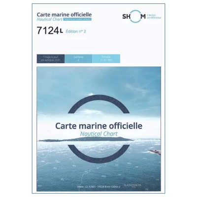 Carte marine 7124L du Shom - Baie de Lannion - De la Pointe de Primel � l'�le Grande - Shom