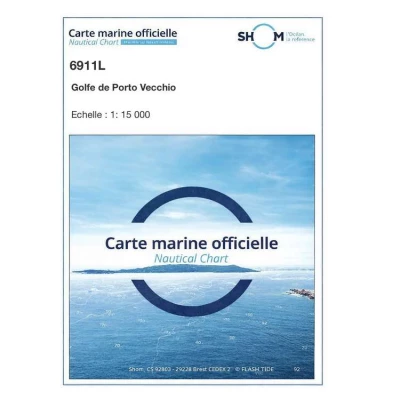 Carte marine 6911L du Shom - Golfe de Porto-Vecchio - Shom