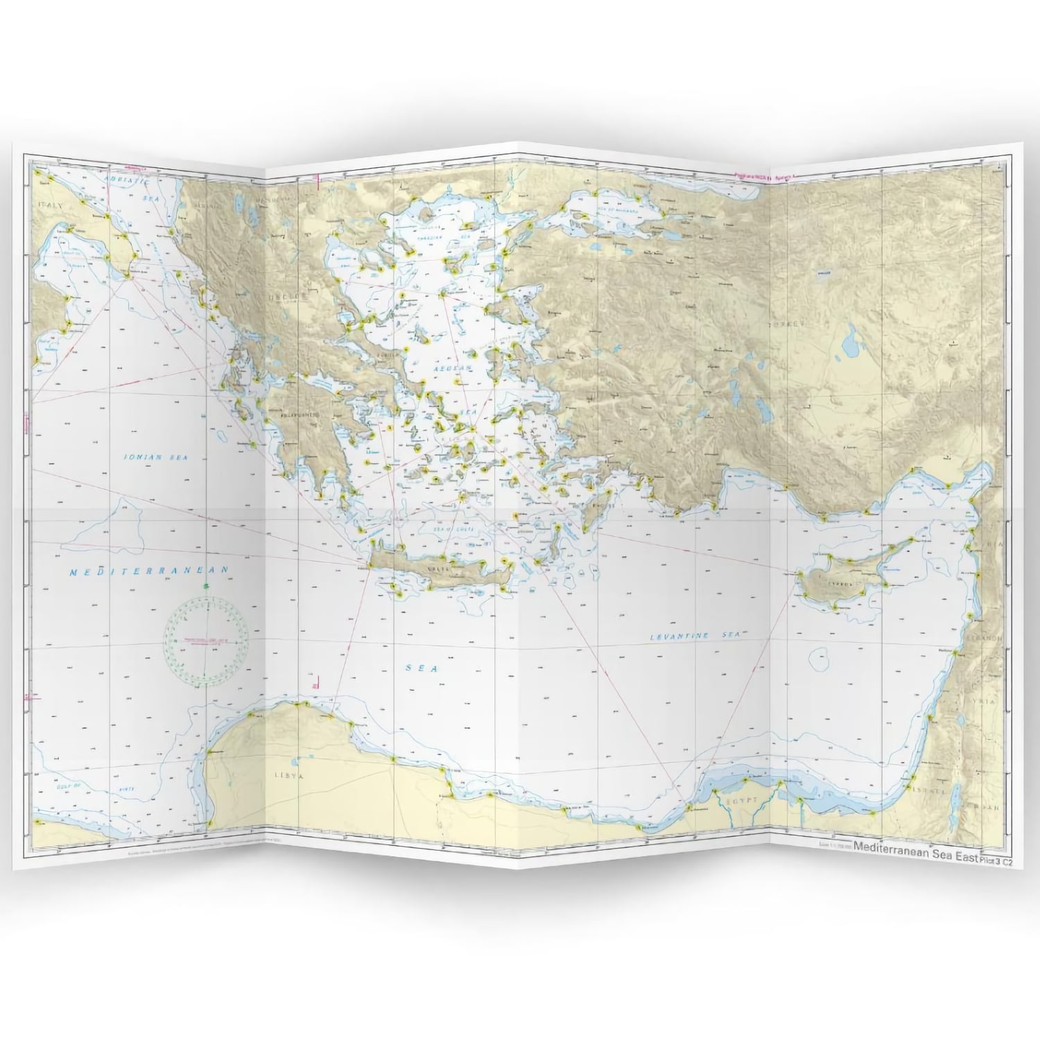 Vue verso partiellement déplié