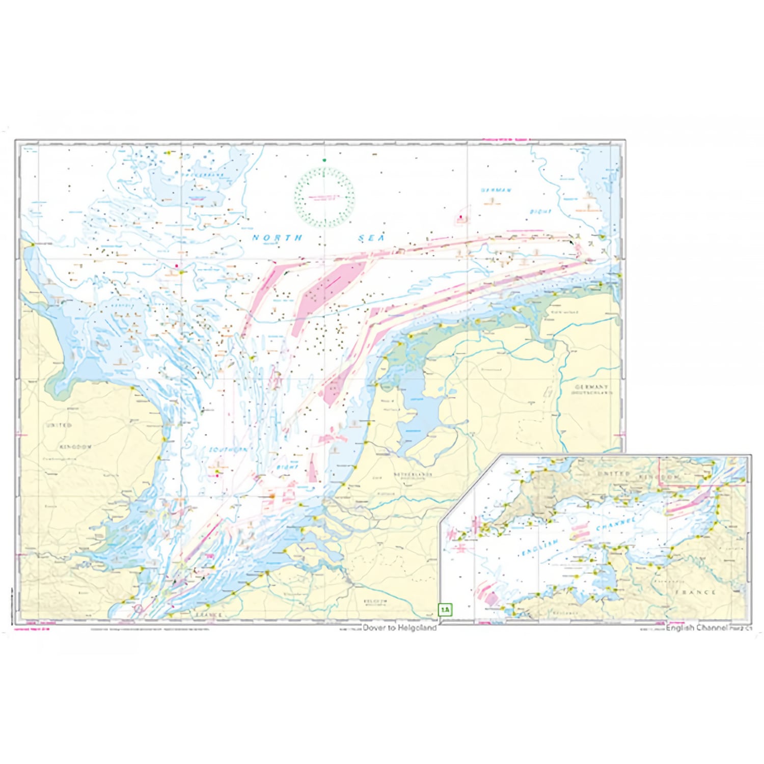 Vue recto à plat - la Manchette le sud-ouest de la mer du Nord