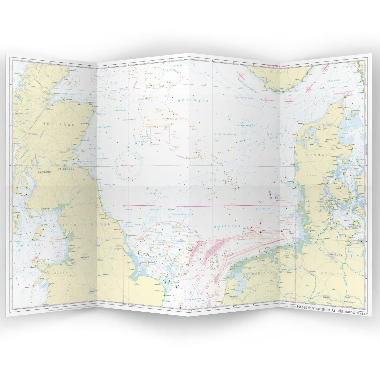 Verso nord de la mer du Nord, Écosse à Norvège