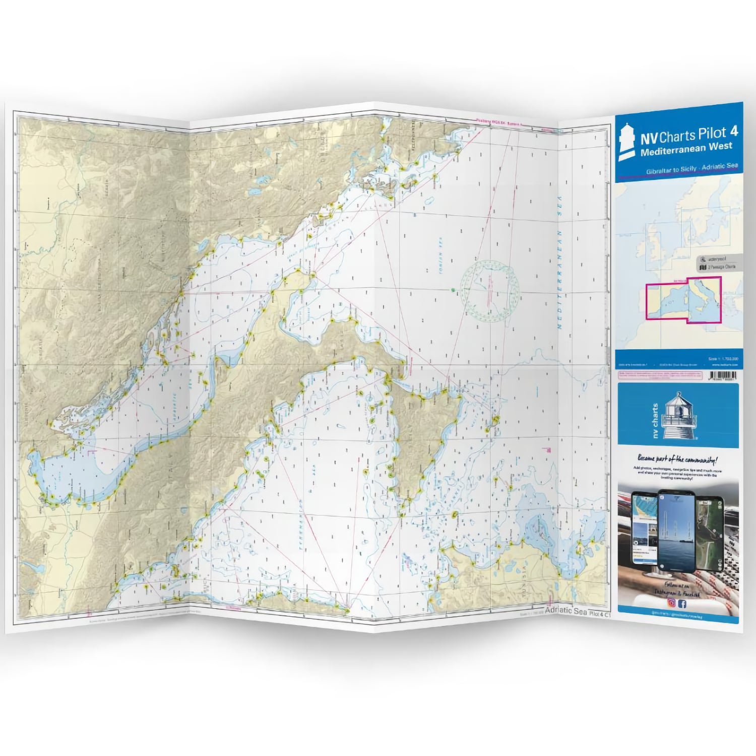 Vue recto partiellement déplié