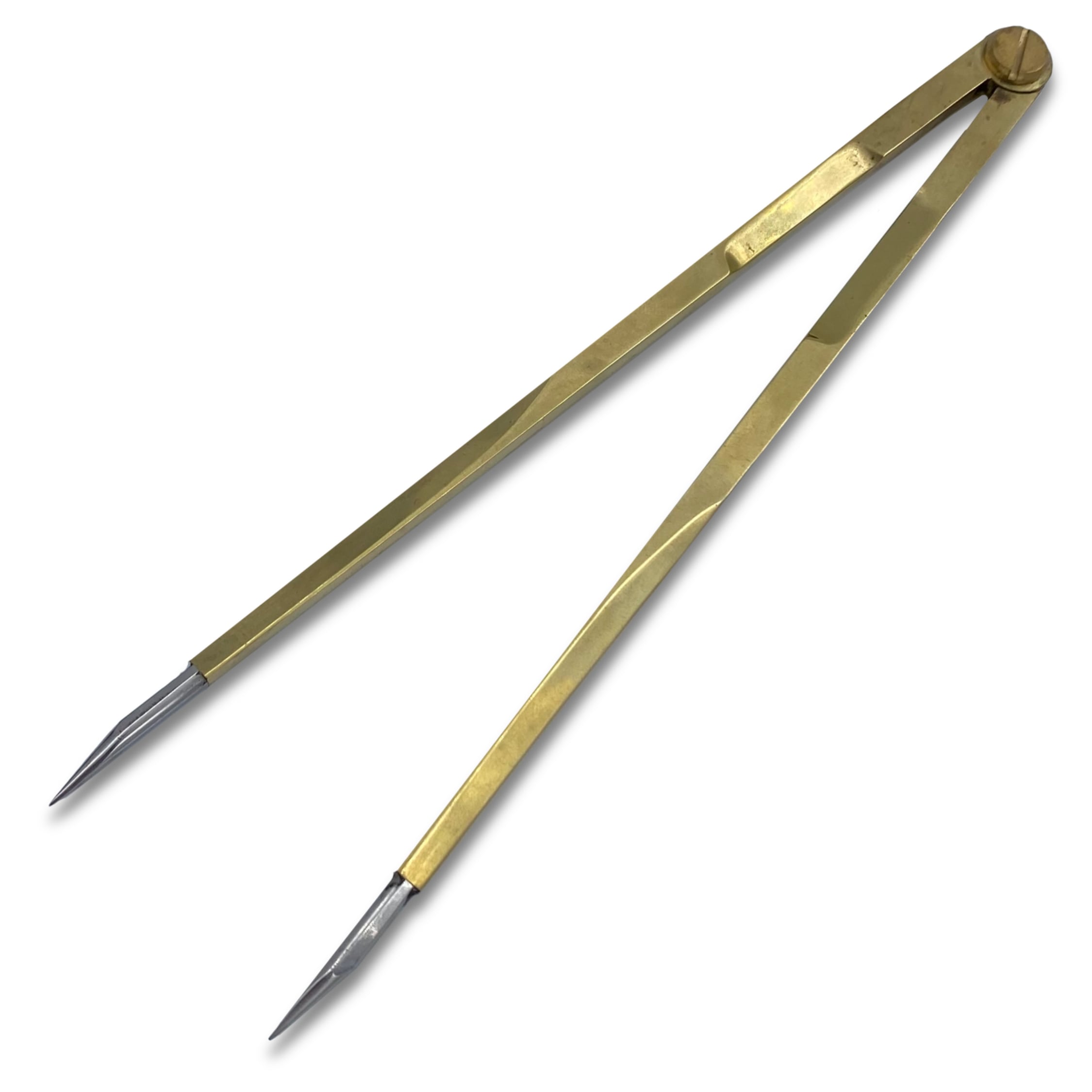 Compas Pointer Compas Pointe Sèche Droit 20 cm en laiton, optimisé pour le permis ...