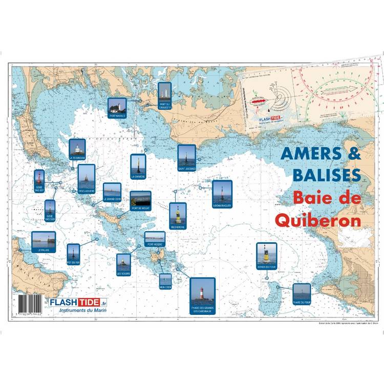 Commande � Dijon, Carte 9999 des amers et balises pour le permis hauturier