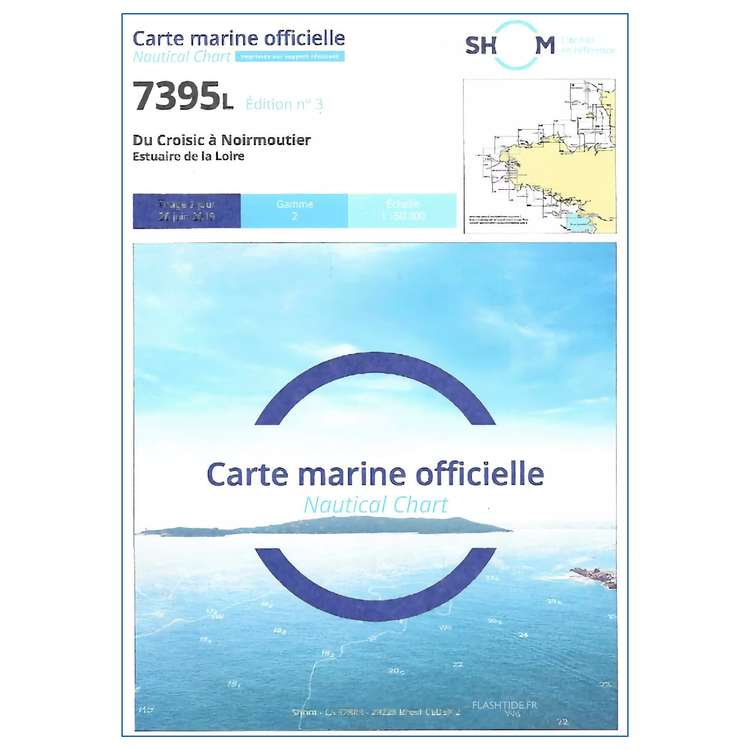 Commande � PLOUHA, Carte marine 7395L du Shom - Du Croisic � Noirmoutier - Estuaire de la Loire