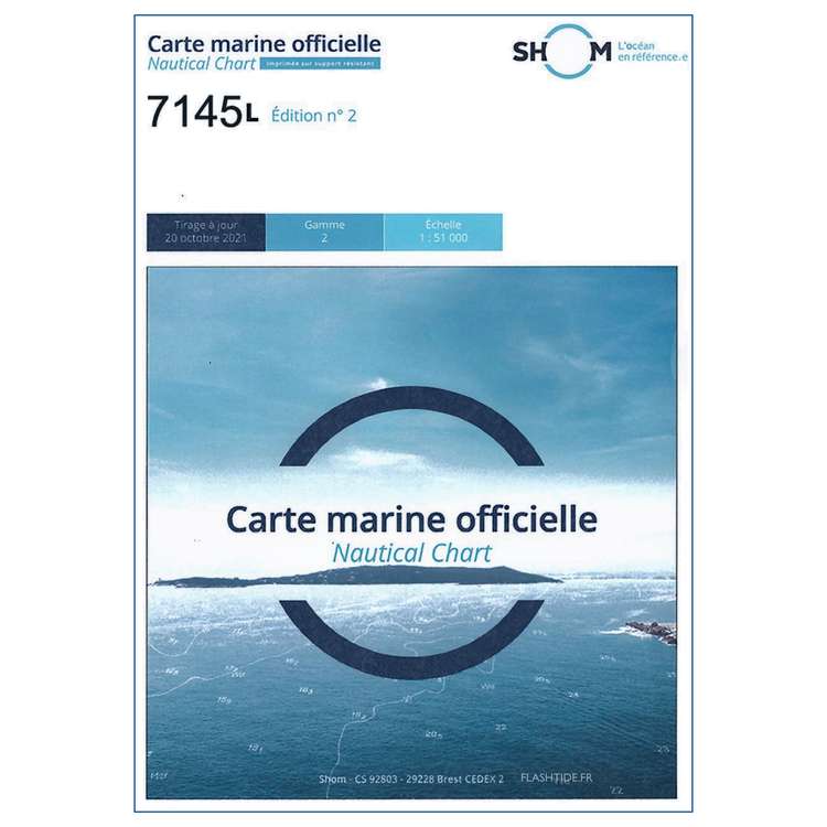 Carte marine 7145L du Shom - De La Turballe  Pornichet - Shom