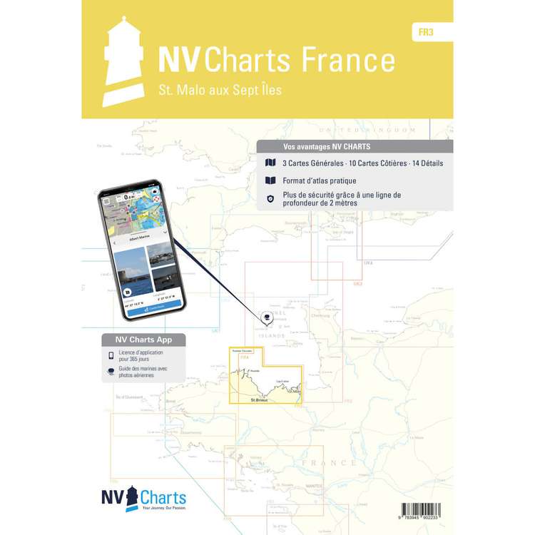 Carte marine NV Atlas France - FR3 - St Malo aux Sept les - NV Chart