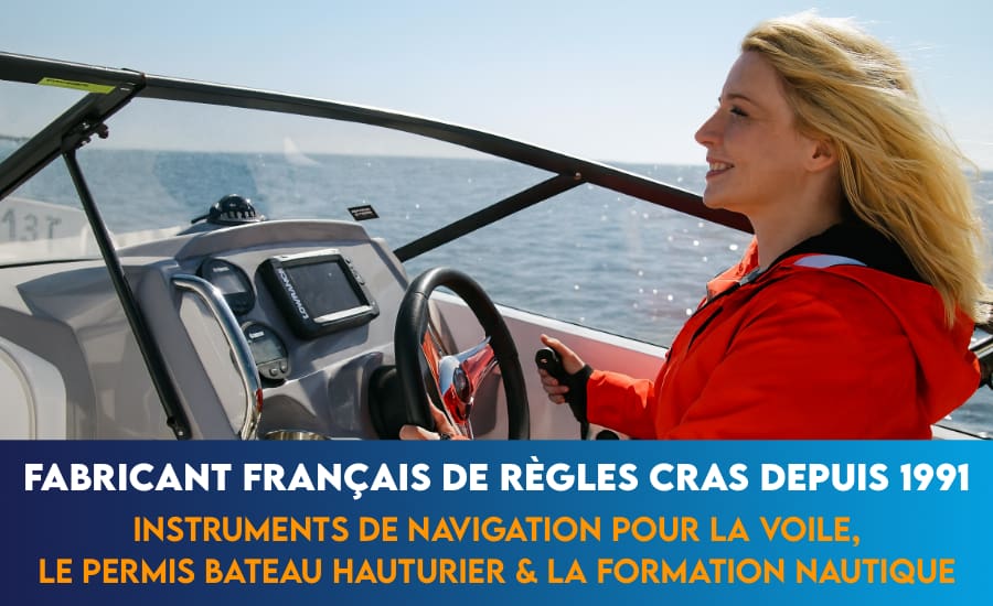 Fabricant français de règles Cras depuis 1991, instruments de navigation pour la voile,  le permis bateau hauturier & la formation nautique
